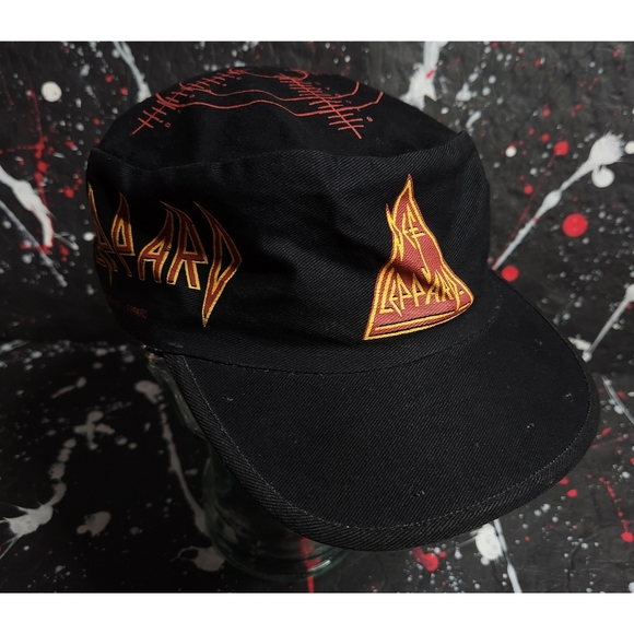 Vintage Other - Def Leppard vintage Pyromania tour 1984 exclusive distressed painters cap RARE